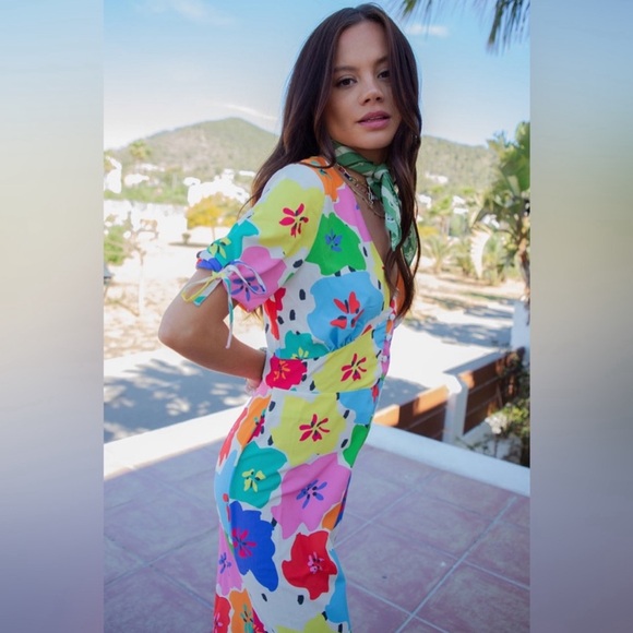 Never Fully Dressed Dotty Morgan floral midi dress size 6 - Picture 4 of 8